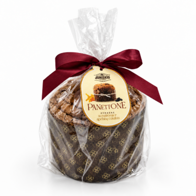 Pyragas Panettone su razinomis ir apelsinų cukatais, 700g