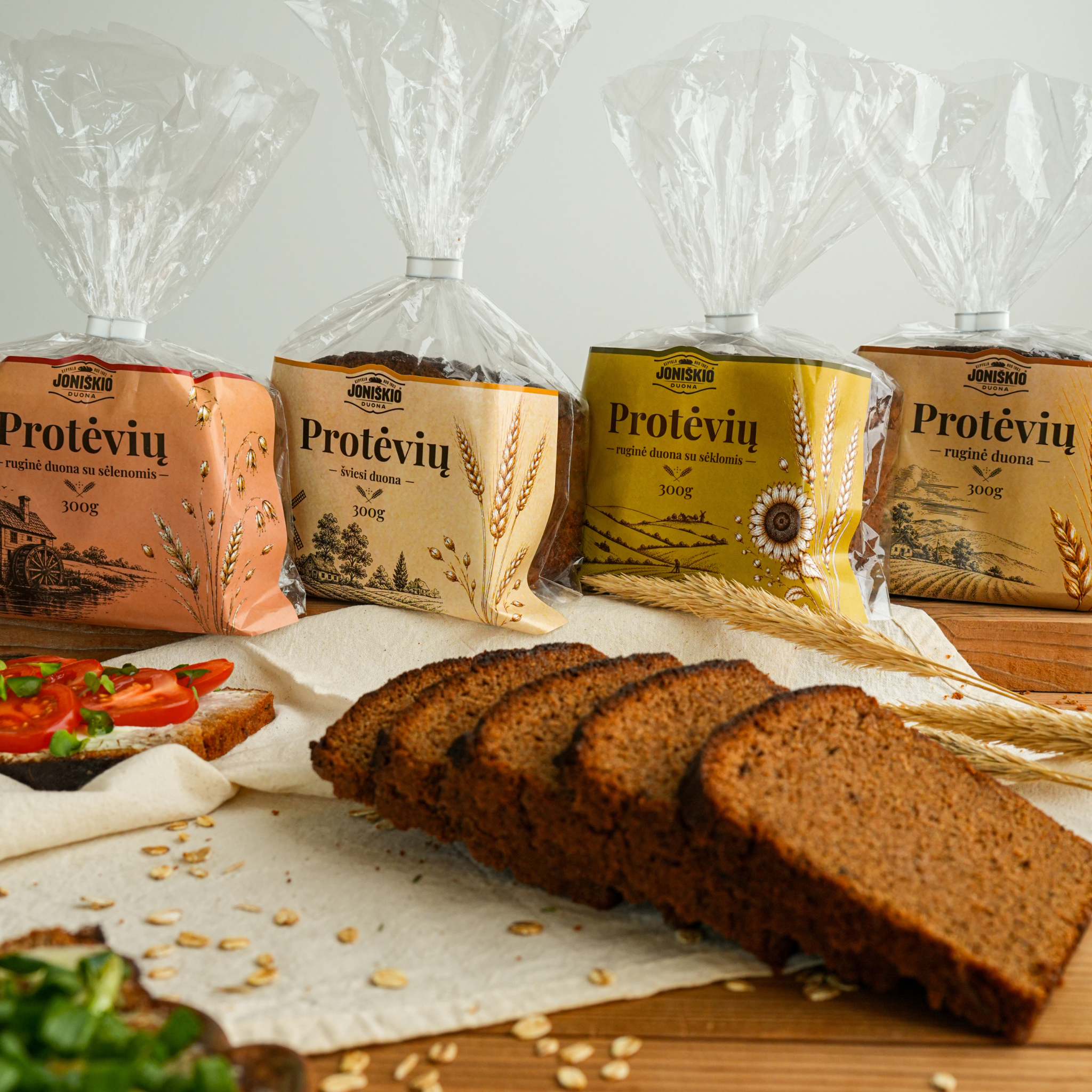 Ruginė duona PROTĖVIŲ su sėlenomis, 300 g - Image 3