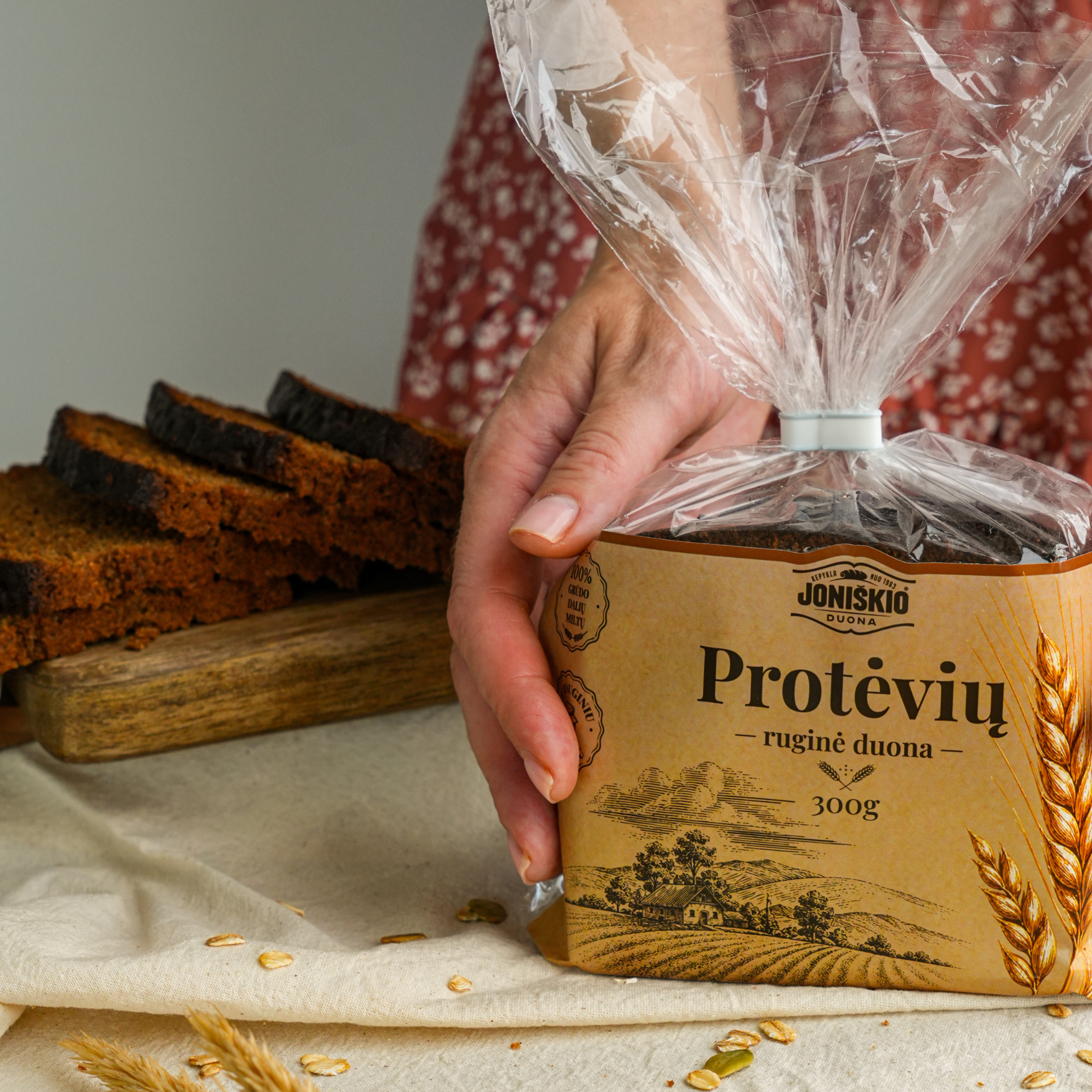 Ruginė duona PROTĖVIŲ, 300 g - Image 2